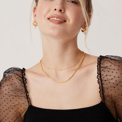 Diamond Station Necklace