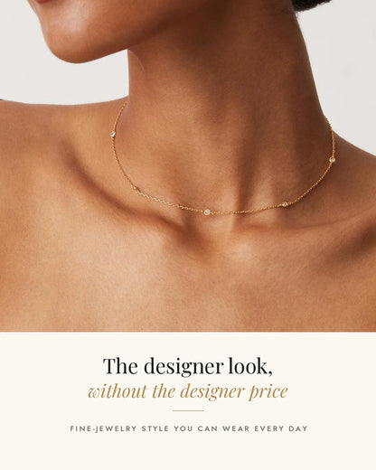Diamond Station Necklace