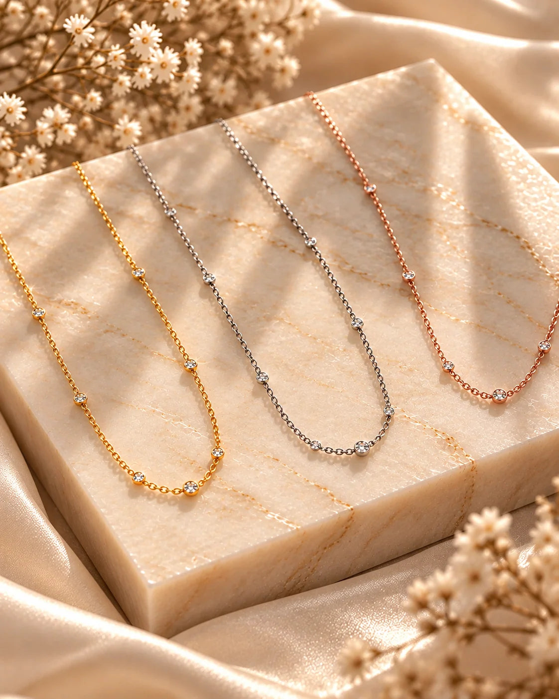 Diamond Station Necklace