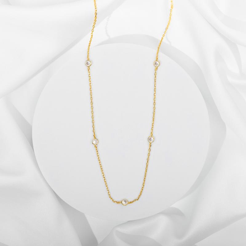 Diamond Station Necklace