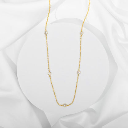 Diamond Station Necklace